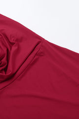 Solid Color Halter V-Neck Backless Maxi Dress